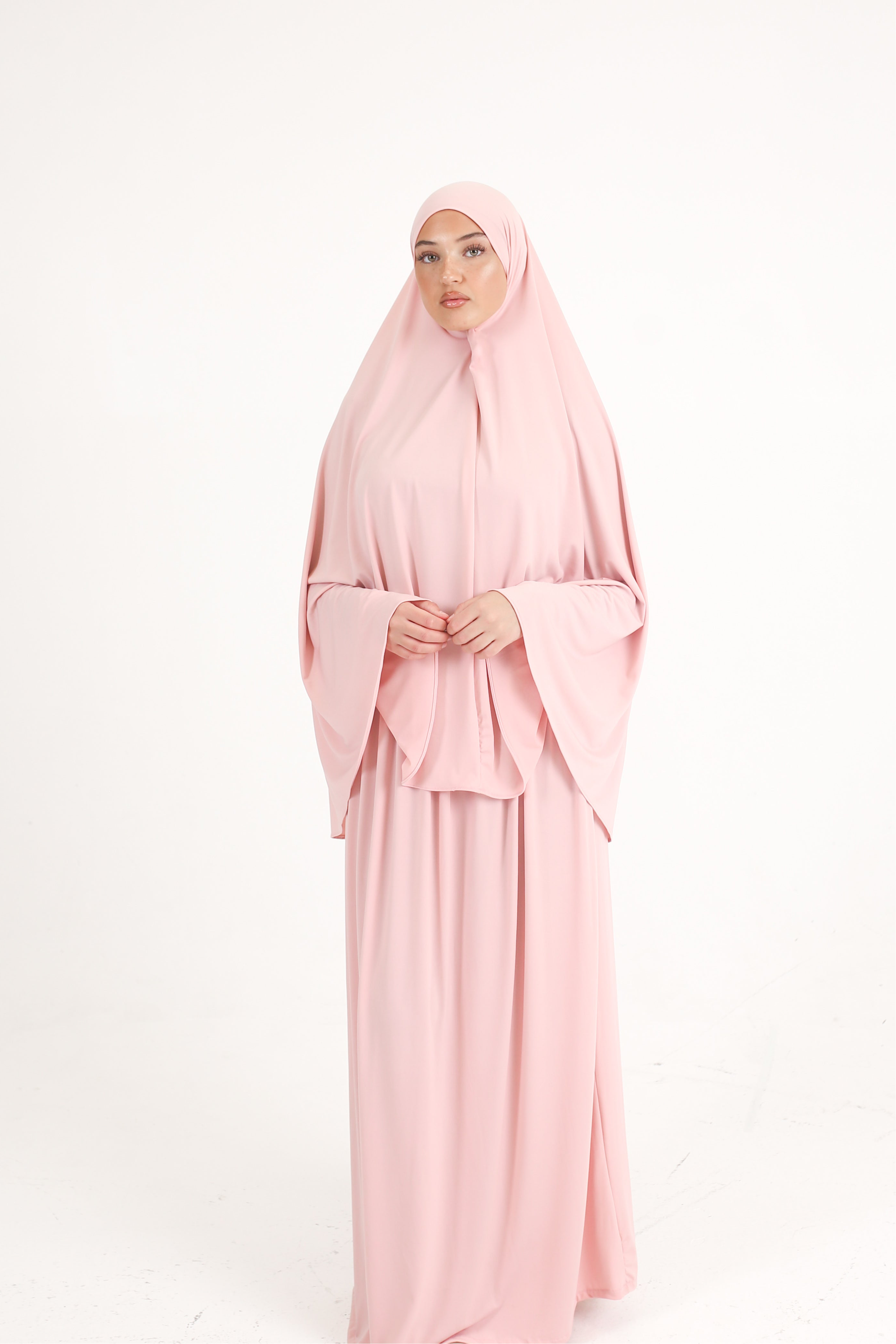 KHIMAR SET - BABY PINK