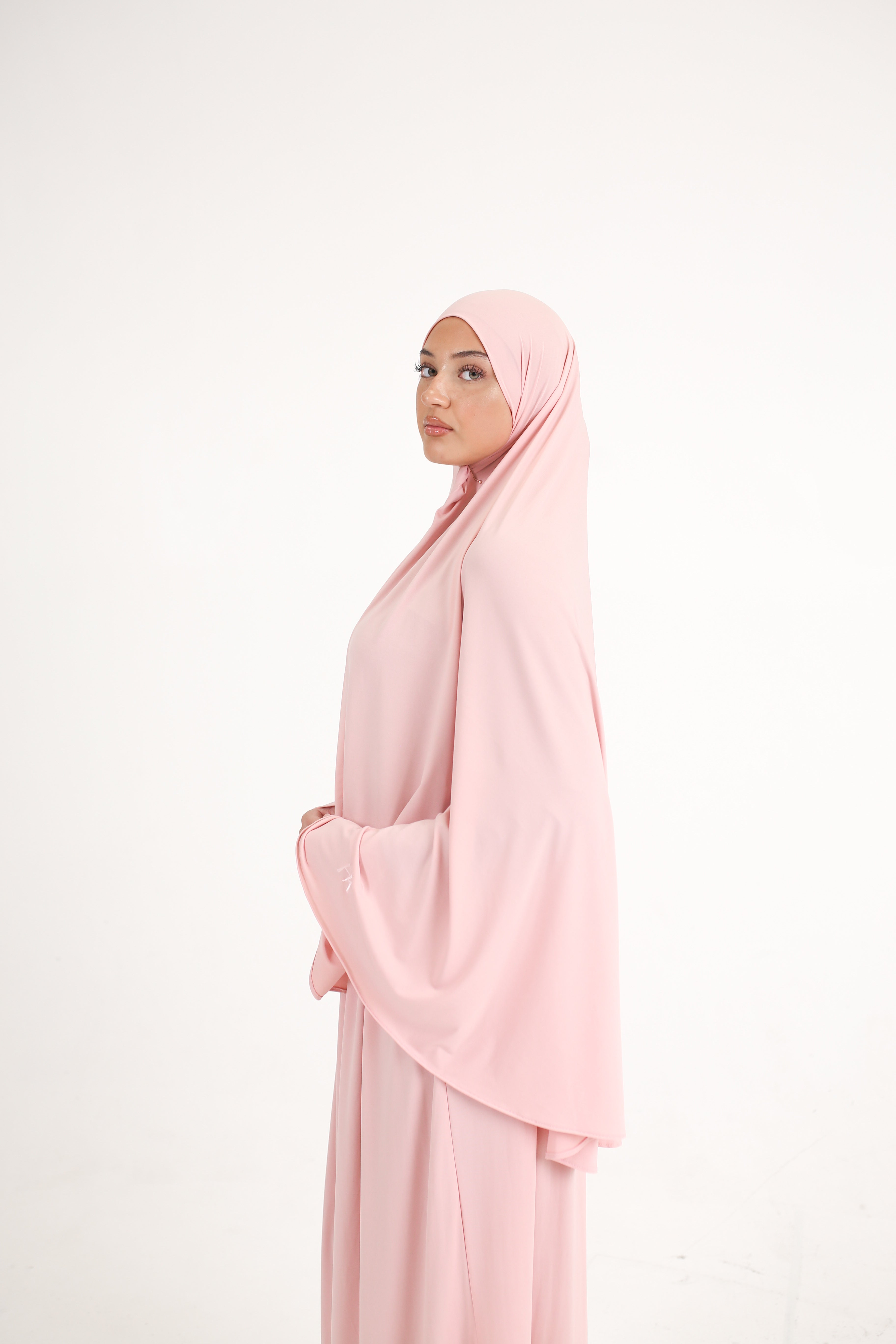 KHIMAR SET - BABY PINK