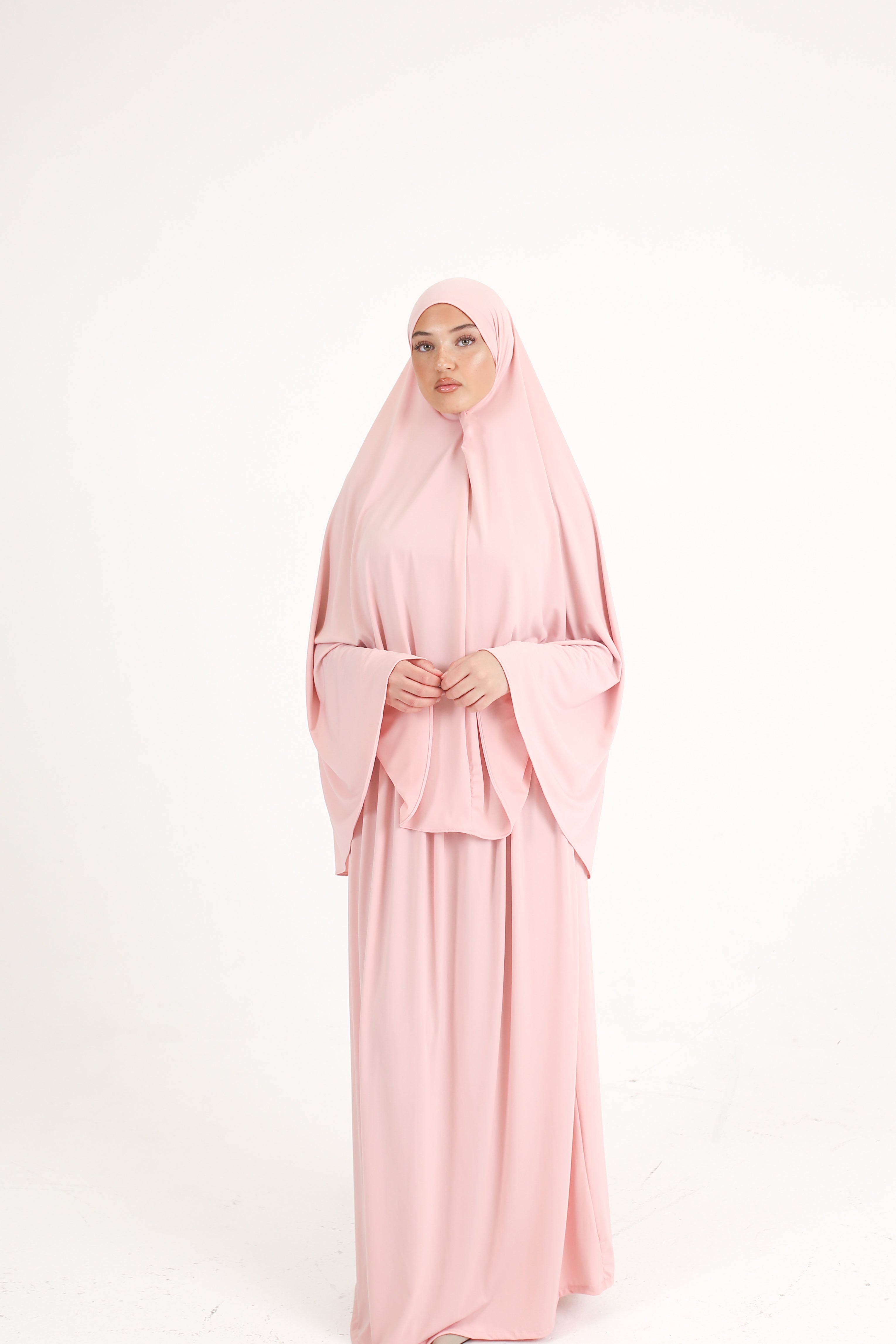KHIMAR SET - BABY PINK