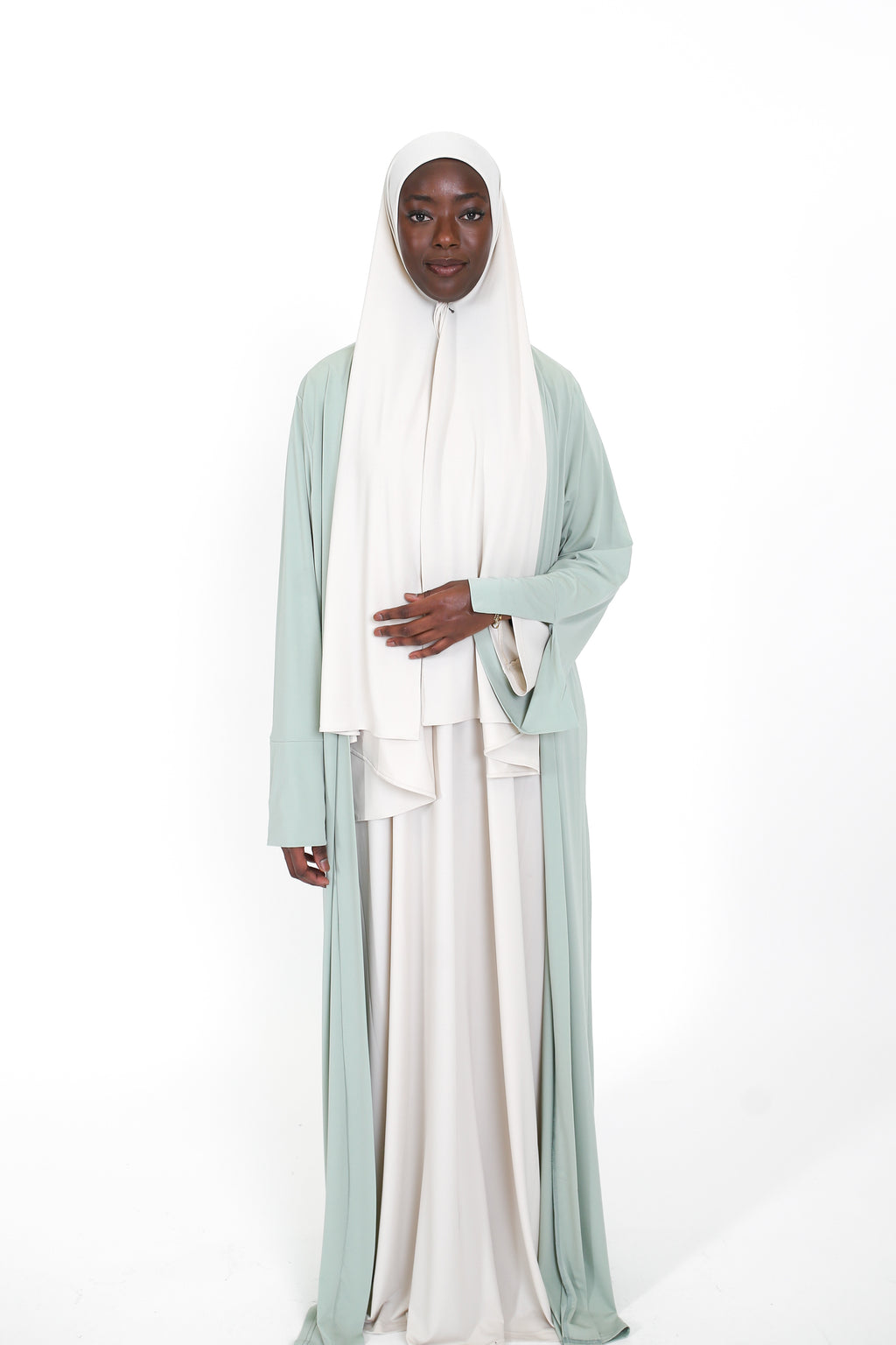 Open Abaya - Matcha
