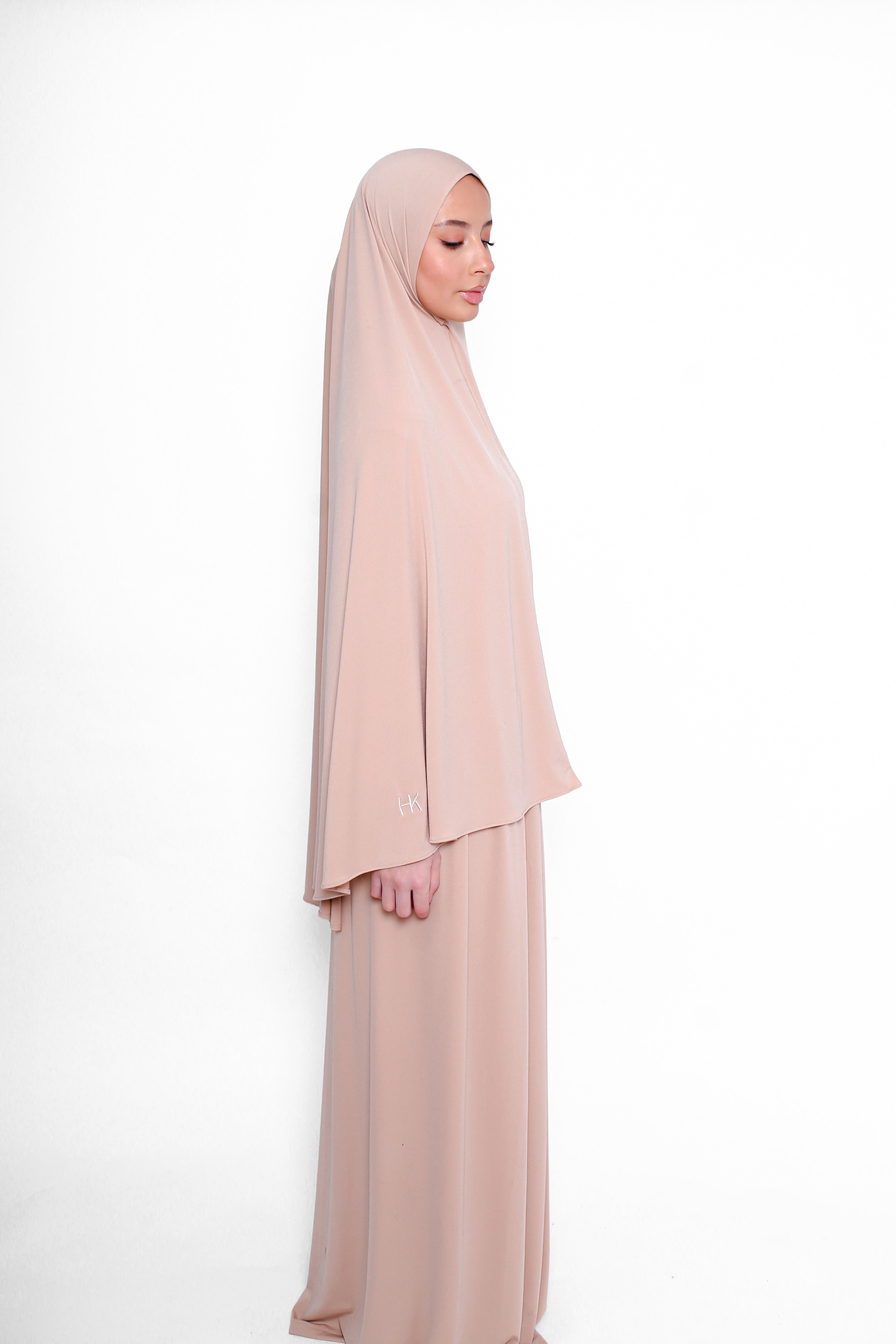 KHIMAR SET- ALMOND