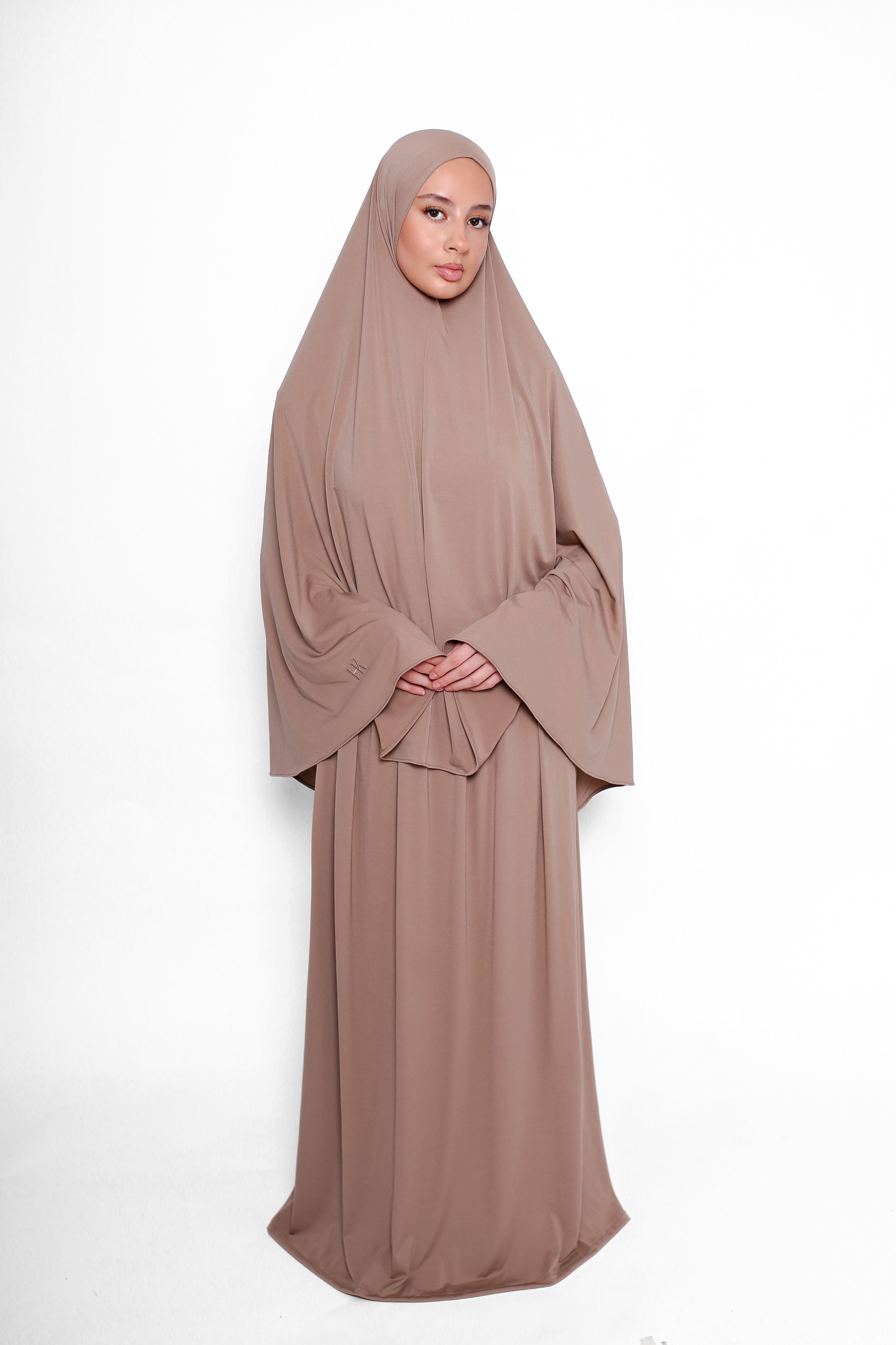 KHIMAR SET - ASH BROWN
