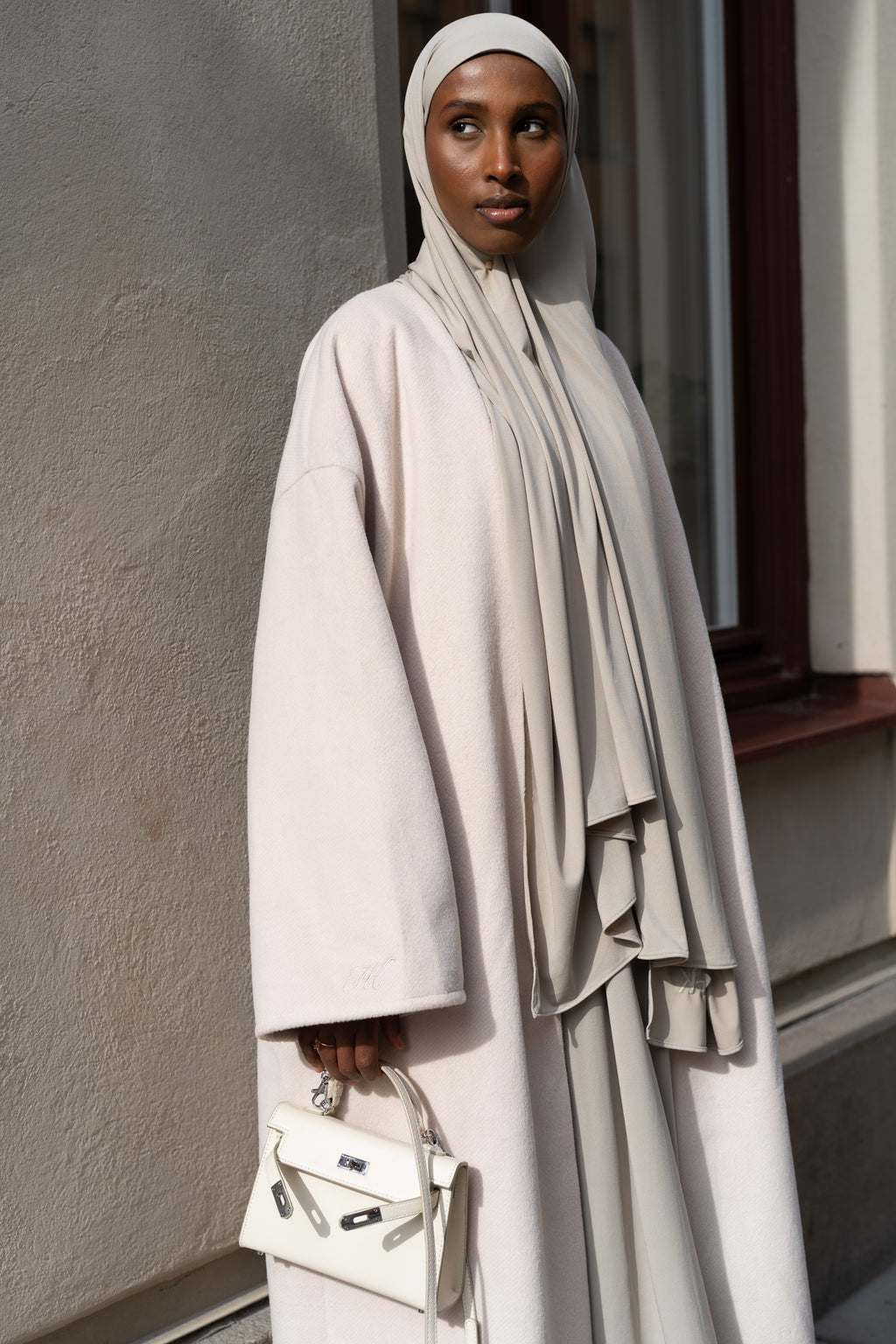 BRUSHED WOOL COAT