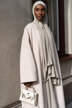 BRUSHED WOOL COAT