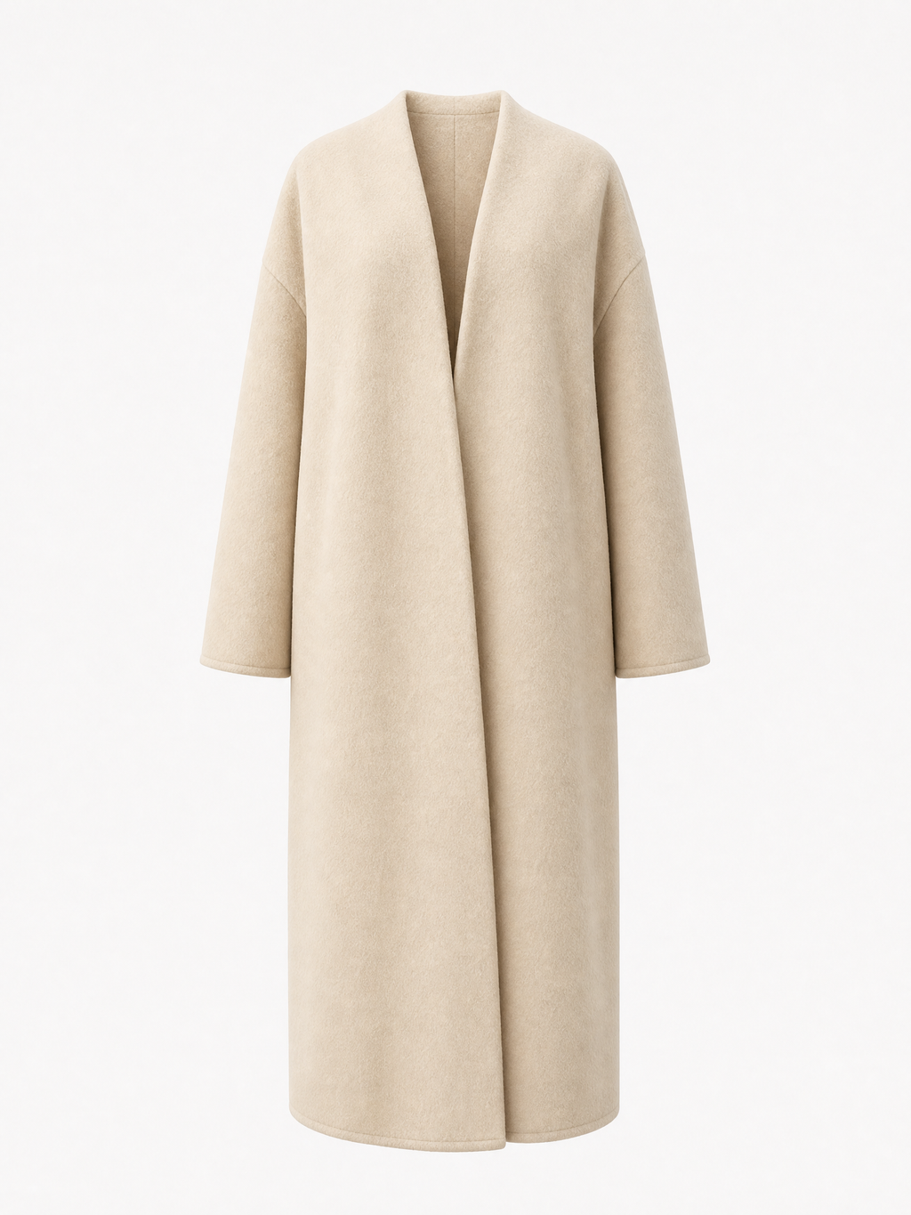BRUSHED WOOL COAT